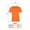 68127 - Playera cuello redondo para hombre, naranja, M, Truper