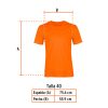 60430 - Playera cuello redondo para hombre, naranja, G, Truper