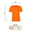 60431 - Playera cuello redondo para hombre, naranja, EG, Truper