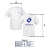 60412 - Playera cuello redondo para hombre, blanca, EG, Volteck