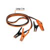 17543 - Cables pasa corriente 3 m, 225 A, 8 AWG, con funda, Truper