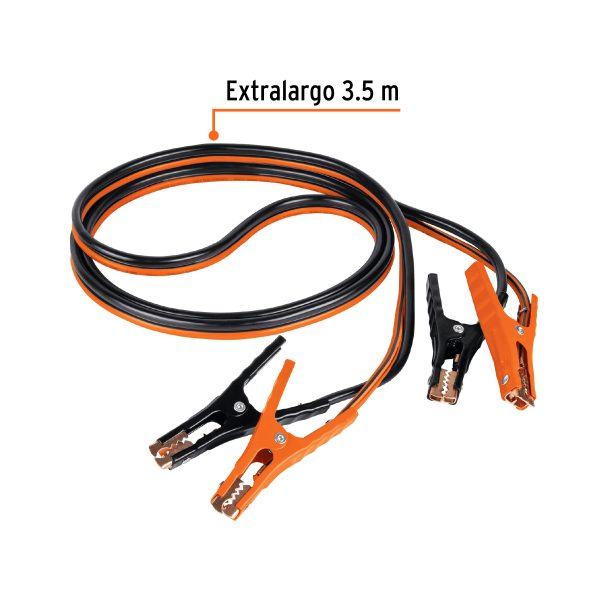 17544 - Cables pasa corriente 3.5 m, 350 A, 6 AWG, con funda, Expert