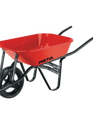 20674 - Carretilla 3.5 ft3 roja,angosta, imponchable, tubular,PRETUL