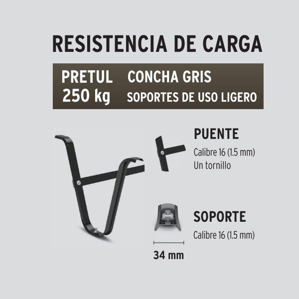22647 - Carretilla 4 ft3, gris, neumática, bastidor tubular, PRETUL