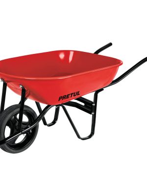 20630 - Carretilla 5.5 ft3 roja,imponchable,bastidor tubular, PRETUL