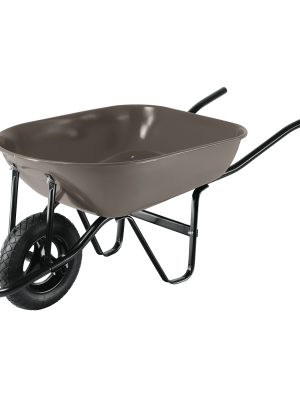 20646 - Carretilla 5.5 ft3, gris, neumática, bastidor tubular,PRETUL