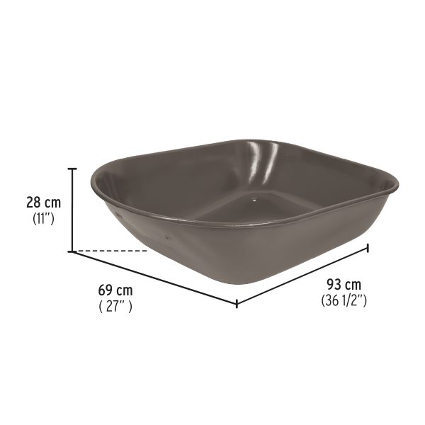 20646 - Carretilla 5.5 ft3, gris, neumática, bastidor tubular,PRETUL