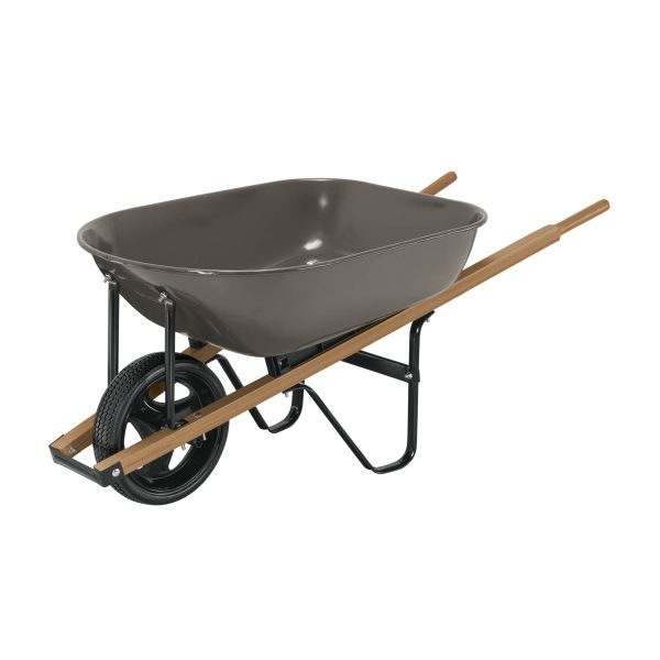 20625 - Carretilla 5.5ft3 gris,imponchable, bastidores madera,PRETUL