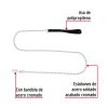 44280 - Correa de 1.2 m de paseo para perro, eslabón 2 mm, Fiero