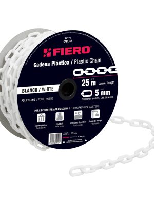 CAPL-5B.jpg 44171 - Metro de cadena de 5 mm de plástico blanca, carrete de 25 m