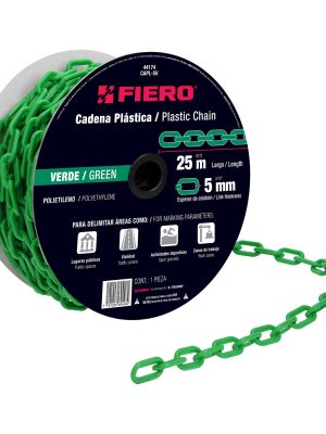 CAPL-5V.jpg 44174 - Metro de cadena de 5 mm de plástico verde, carrete de 25 m