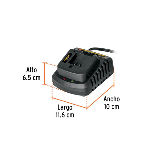 29025 - Cargador de baterías de ion litio 20V, PRETUL