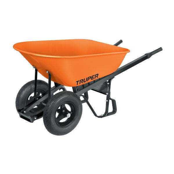 11250 - Carretilla 8 ft3 Doble llanta neumática, bastidores acero