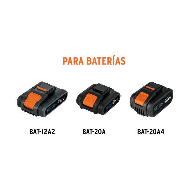12336 - Cargador de baterías ión Litio de 12 a 18 V, (220 V)