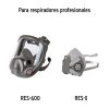 13735 - Bolsa con 2 cartuchos de repuesto, vapores orgánicos, Truper
