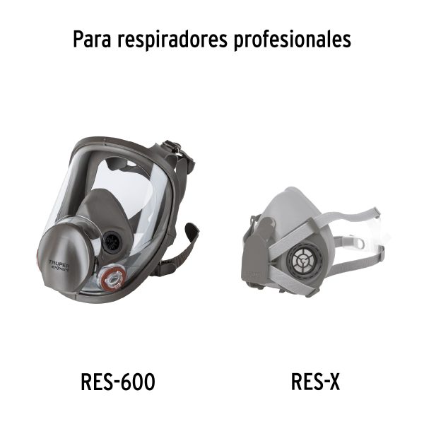 13735 - Bolsa con 2 cartuchos de repuesto, vapores orgánicos, Truper