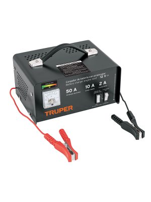 CARBA-50.jpg 13027 - Cargador c/arrancador de 50 A para baterías de 12 V, TRUPER