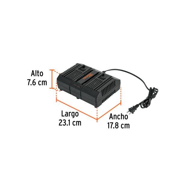 CARD-20AFC2.jpg 103241 - Cargador dual de baterías de ion litio 20V, TRUPER PRO