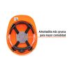 101256 - Casco de seguridad ventilado, ajuste de matraca, naranja