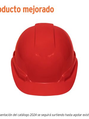 CAS-R.jpg 10373 - Casco de seguridad, ajuste de matraca, rojo, Truper