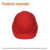 101271 - Casco de seguridad ventilado, ajuste de matraca, rojo
