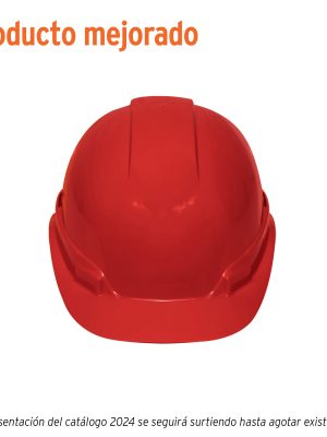 101271 - Casco de seguridad ventilado, ajuste de matraca, rojo