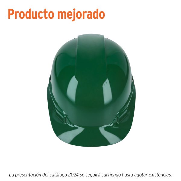 10374 - Casco de seguridad, ajuste de matraca, verde, Truper