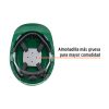 10374 - Casco de seguridad, ajuste de matraca, verde, Truper