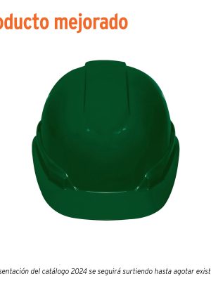 101270 - Casco de seguridad ventilado, ajuste de matraca, verde