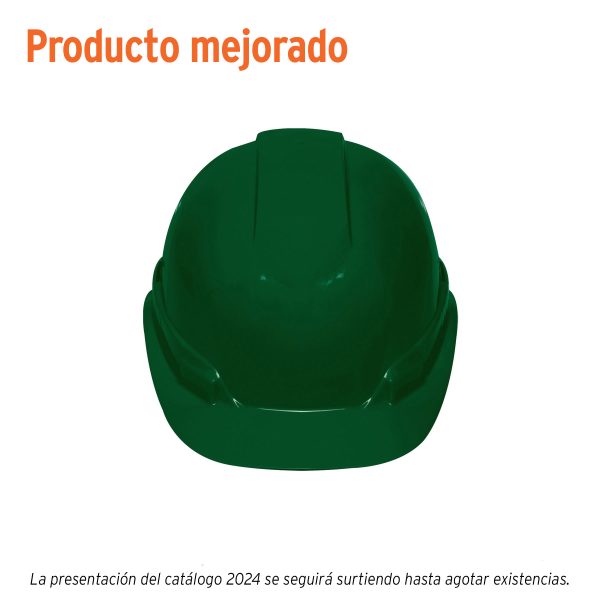 101270 - Casco de seguridad ventilado, ajuste de matraca, verde