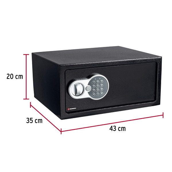 43082 - Caja de seguridad electrónica, Laptop, HERMEX