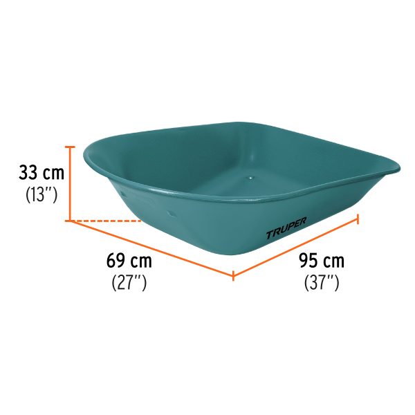 11753 - Carretilla 5 ft3 Neumática, bastidor tubular, Truper