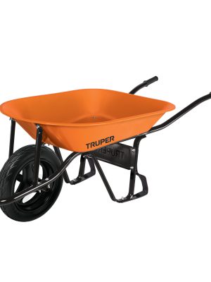 10233 - Carretilla 4.5 ft3 Imponchable, bastidor tubular, Truper