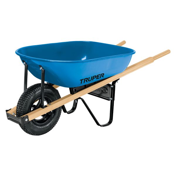 11758 - Carretilla 5.5 ft3 neumática, bastidores madera, TRUPER