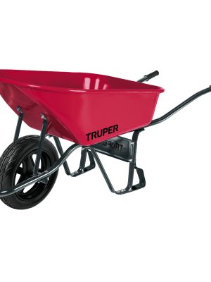 10255 - Carretilla 6 ft3 Imponchable, bastidor tubular, Truper