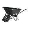 11777 - Carretilla concha plástica 6 ft3 Neumática, bastidor tubular