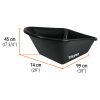 11777 - Carretilla concha plástica 6 ft3 Neumática, bastidor tubular