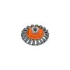 14190 - Carda tipo cónico 4' alambre trenzado, eje 5/8'-11, Truper