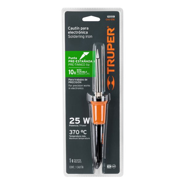 101119 - Cautín 25 W profesional tipo lápiz para electrónica, Truper