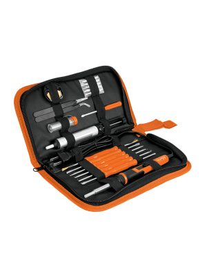 102424 - Kit soldadura electrónica con cautín de 25 W, temp regulable