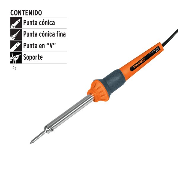 17545 - Cautín 30 W tipo lápiz para trabajo ligero, Truper