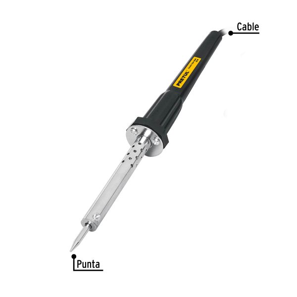 22806 - Cautín 30 W tipo lápiz para trabajo ligero, Pretul