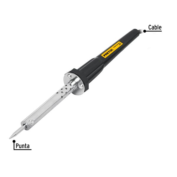 22805 - Cautín 30 W tipo lápiz con accesorios trabajo ligero, Pretul