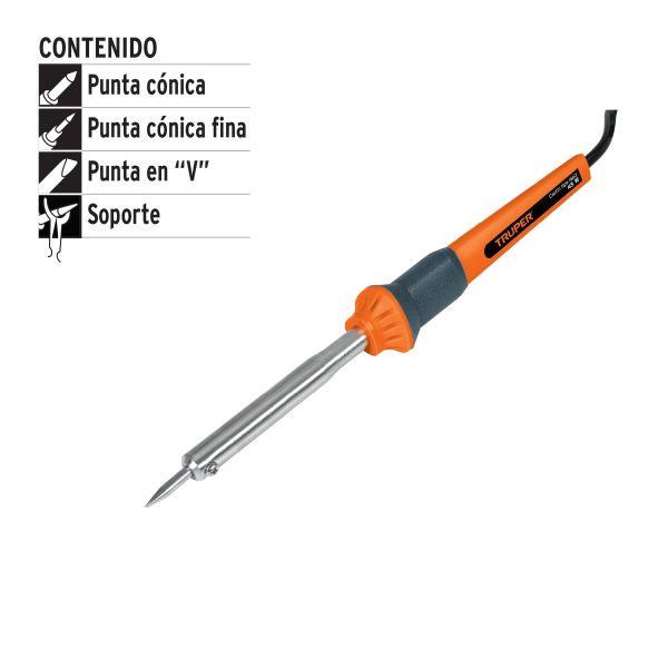 17546 - Cautín 45 W tipo lápiz para trabajo medio, Truper