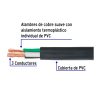 40005 - Metro de cable uso extra rudo 3 x 10 AWG en rollo de 100 m
