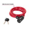 43920 - Candado de cable con llave, 15mm X 1.20 m, HERMEX
