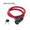 43921 - Candado de cable con llave, 20 mm X 1.20 m, HERMEX