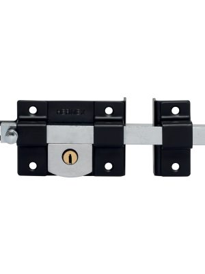 45584 - Cerradura de barra libre, derecha, negra, HERMEX