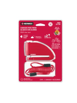 CB-70AE1.jpg 45863 - Candado para disco de motocicleta, perno de 7 mm, c/alarma