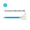 47384 - Metro de cable UTP CAT5E, Bobina de 305m, azul, VOLTECK
